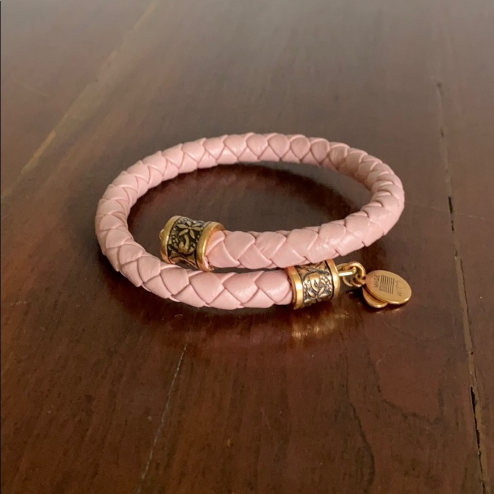 Alex and Ani leather wrap bracelet
